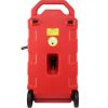 VEVOR 16 Gallon Fuel Caddy, 7.8 L/min, Portable Gas Storage Tank Container with Nozzle Rubber Wheels