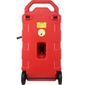 VEVOR 16 Gallon Fuel Caddy, 7.8 L/min, Portable Gas Storage Tank Container with Nozzle Rubber Wheels