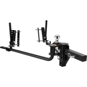VEVOR Weight Distribution Hitch, 1,500 lbs Weight Distributing Hitches Kit with Sway Control for Trailer, 2-In Solid Steel Shank