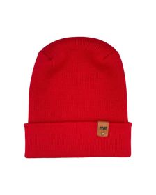 HAAKWEAR Theta-Stitch Cuffed Beanie - Designed and Made in USA (Patent Pending Design) - Scarlet Red