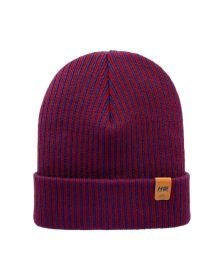 Cuffed Traditional Wide Ribbed Blue/Maroon