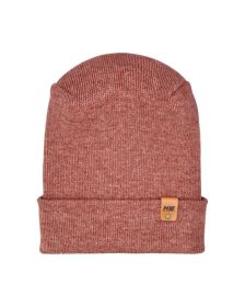 HAAKWEAR Theta-Stitch Cuffed Beanie - Designed and Made in USA (Patent Pending Design) - Rusty Burgundy