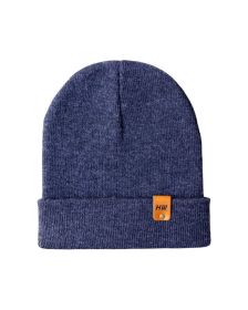 Cuffed Traditional Solid Denim Blue
