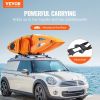 VEVOR Kayak Roof Rack 1 Pair J-Bar, Soft Roof Rack, Top Mount Tie Down, Carrier for kayak, Surf Board, Canoe, SUP, Ski Board, Mount on Car, SUV, Truck