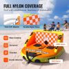 VEVOR Towable Tube for Boating, 1-2 Riders Inflatable Towable Tubes with Deck Seats and Backrest, 340 lbs Water Sport Tube for Boat to Pull