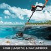 VEVOR Metal Detector Waterproof Disc Metal detectors Underwater Underground high Accuracy LCD Display Metal Detector for Adults and Children Headphone