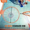VEVOR Basketball Rim, Wall Door Mounted Basketball Hoop, Heavy Duty Q235 Basketball Flex Rim Goal Replacement with Net