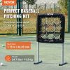 VEVOR 9 Hole Baseball Net, 28"x27" Softball Baseball Training Equipment for Hitting Pitching Practice