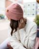 HAAKWEAR Theta-Stitch Cuffed Beanie - Designed and Made in USA (Patent Pending Design) - Pearl Pink
