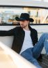 Ricardo Ultra Felt Faux Leather Buckle Western Drifter Hat
