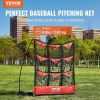 VEVOR 9 Hole Baseball Net, 49"x42" Softball Baseball Training Equipment for Hitting Pitching Practice