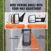 VEVOR Towing Mirrors, Left & Right Pair Set for 2007-2016 Toyota Tundra, Power Heated Tow Mirror with Signal Light, Plane & Convex Glass