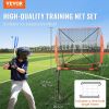 VEVOR 5x5 ft Baseball Softball Practice Net, Portable Baseball Training Net for Hitting Batting Catching Pitching