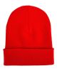 Cuffed Traditional Solid Scarlet Red