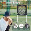VEVOR 9 Hole Baseball Net, 28"x27" Softball Baseball Training Equipment for Hitting Pitching Practice