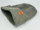 Haakwear Theta Stitch Fusion Cuffed Beanie (Patent Pending Design)-Gray/Green, Made in USA