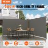 VEVOR Retractable Side Awning, 71''x 236'' Full Aluminum Rust-Proof Patio Sunshine Screen, Outdoor Privacy Divider & Wind Screen, Works for Courtyard