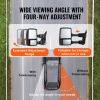 VEVOR Towing Mirrors, Left & Right Pair Set for 1999-2007 Ford F250 F350 F450 F550, Power Heated with Signal Light, Plane & Convex Glass