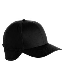 ClimaBloc™ Ear-Flap Cap - BLACK - OS (Color: Black, size: OS)