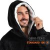 Krifey Wearable Blanket Hoodie, Oversized Sherpa Hooded as Birthday Gifts Christmas Gifts for Mom Women Girlfriend Men