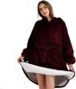 Krifey Wearable Blanket Hoodie, Oversized Sherpa Hooded as Birthday Gifts Christmas Gifts for Mom Women Girlfriend Men