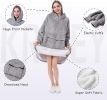 Krifey Wearable Blanket Hoodie, Oversized Sherpa Hooded as Birthday Gifts Christmas Gifts for Mom Women Girlfriend Men