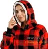 Krifey Wearable Blanket Hoodie, Oversized Sherpa Hooded As Birthday Gifts For Mom Women Girlfriend Men, Cozy Sweatshirt With Giant Pocket