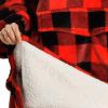 Krifey Wearable Blanket Hoodie, Oversized Sherpa Hooded As Birthday Gifts For Mom Women Girlfriend Men, Cozy Sweatshirt With Giant Pocket